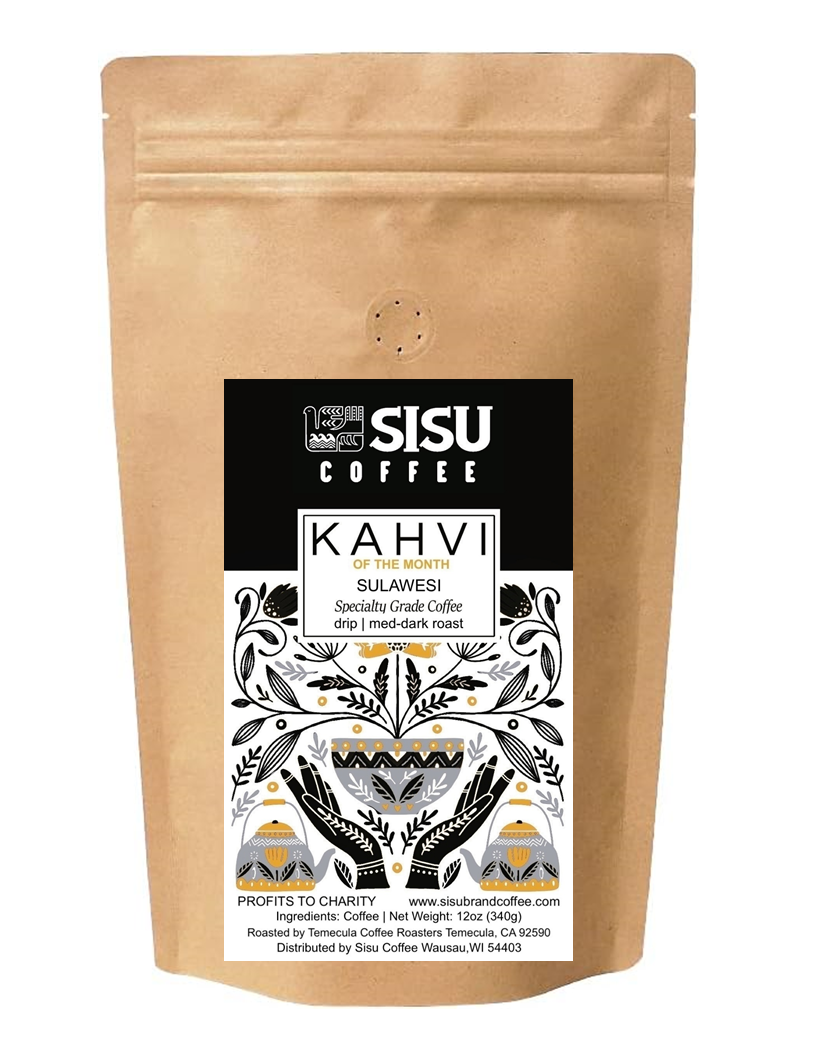 KAHVI of the Month | SULAWESI | MED-DARK | Notes of Vanilla, Dark Chocolate and Citrus