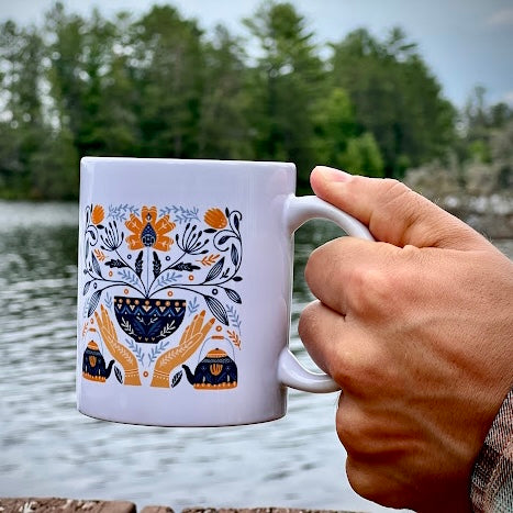 Sielulintu Mug with Finnish Artwork