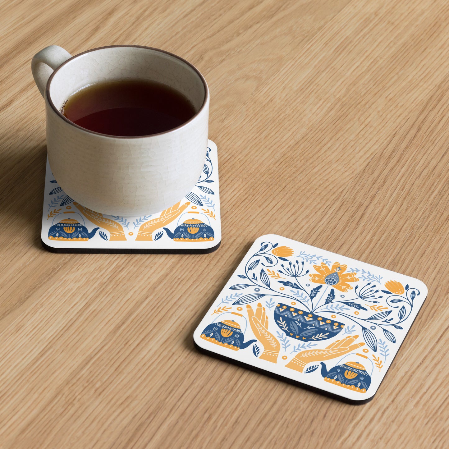 Finnish Folk Art Coaster (1ct)