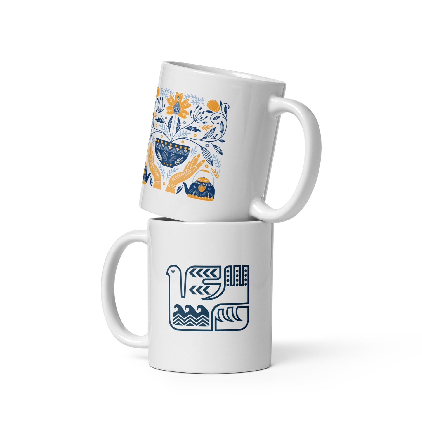 Sielulintu Mug with Finnish Artwork