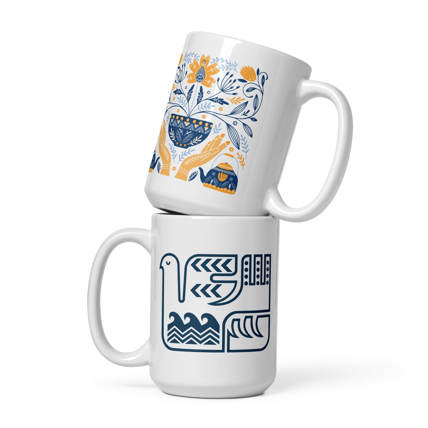 Sielulintu Mug with Finnish Artwork
