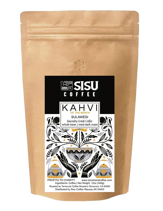 KAHVI of the Month | SULAWESI | MED-DARK | Notes of Vanilla, Dark Chocolate and Citrus